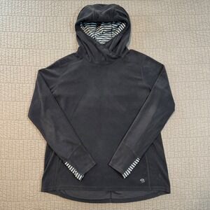Mountain Hardwear‎ Hoodie Women's XL Black Fleece Pullover Lightweight Outdoors